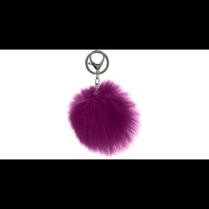 Real Fox Fur Pom Pom Keychain 💜